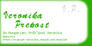 veronika prepost business card